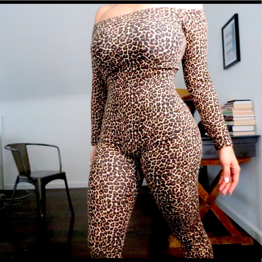 American Apparel Cheetah Print Catsuit